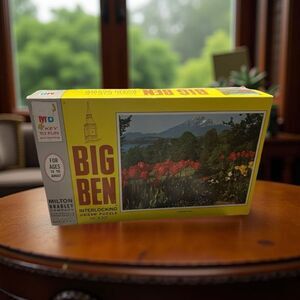 Vintage 1968 Milton Bradley Big Ben Mountain Glory Jigsaw Puzzle 1000 Pieces